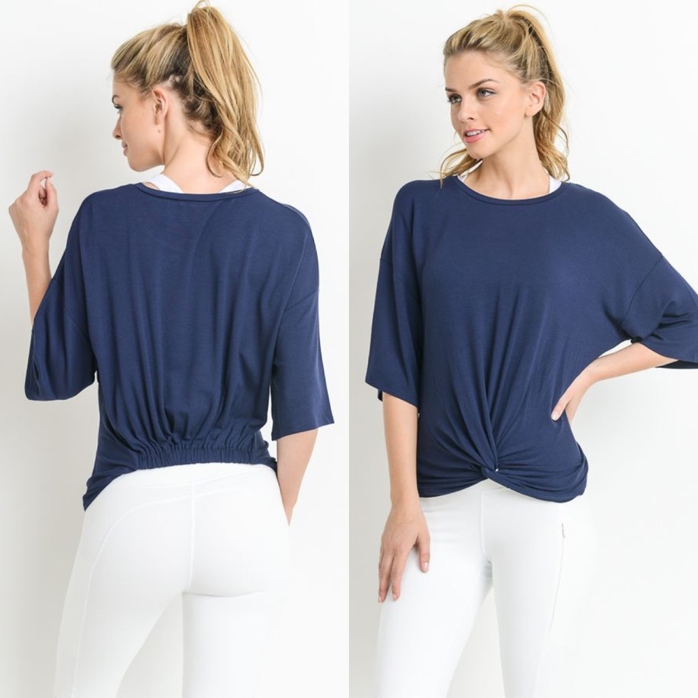 Active Top with Twisted Front Accent - Picture 5 of 7
